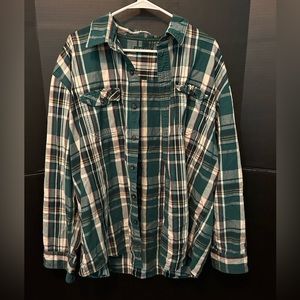 GH Bass Men’s plaid button down XXL